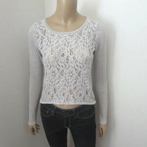 Hollister Sequin Shine Crop Top Size Small